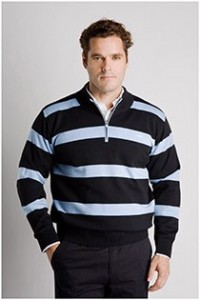 Gestreepte wollen trui van Plusman.