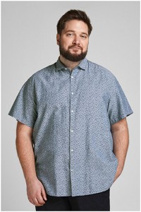 Leinen-Kurzarmhemd von Jack & Jones.