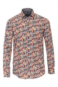 Allover print lange mouw overhemd van Casamoda.