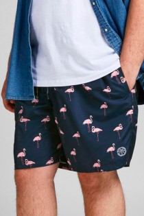 Bedruckte Badeshorts von Jack & Jones.