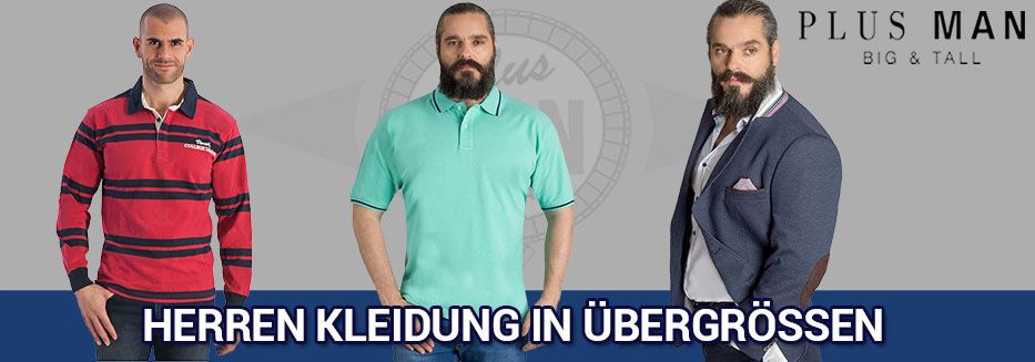 Große Größen für Herren Übergrößen Herrenbekleidung